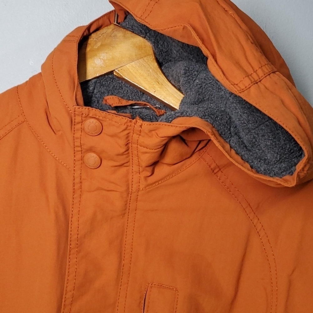 Gap jacket boys size large size 10 orange grey green blue zippered pockets